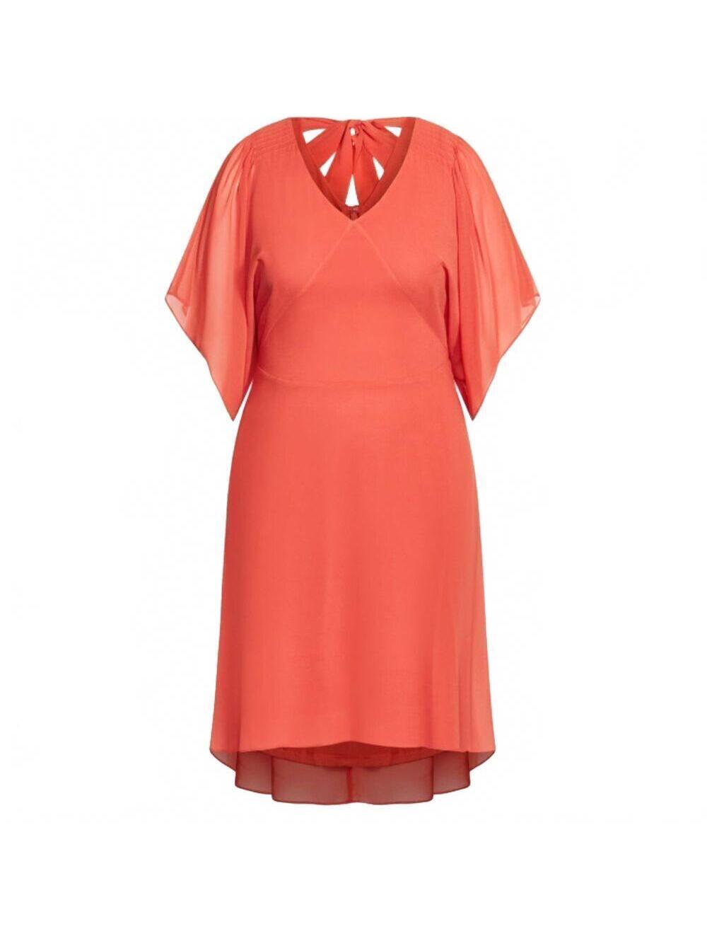 CITY CHIC Fruit Punch Chiffon Flutter Sleeve Dress Plus Size 24